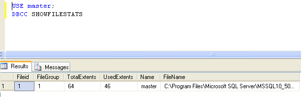 How to Retrieve the File Size used by a SQL Server Database on Hard