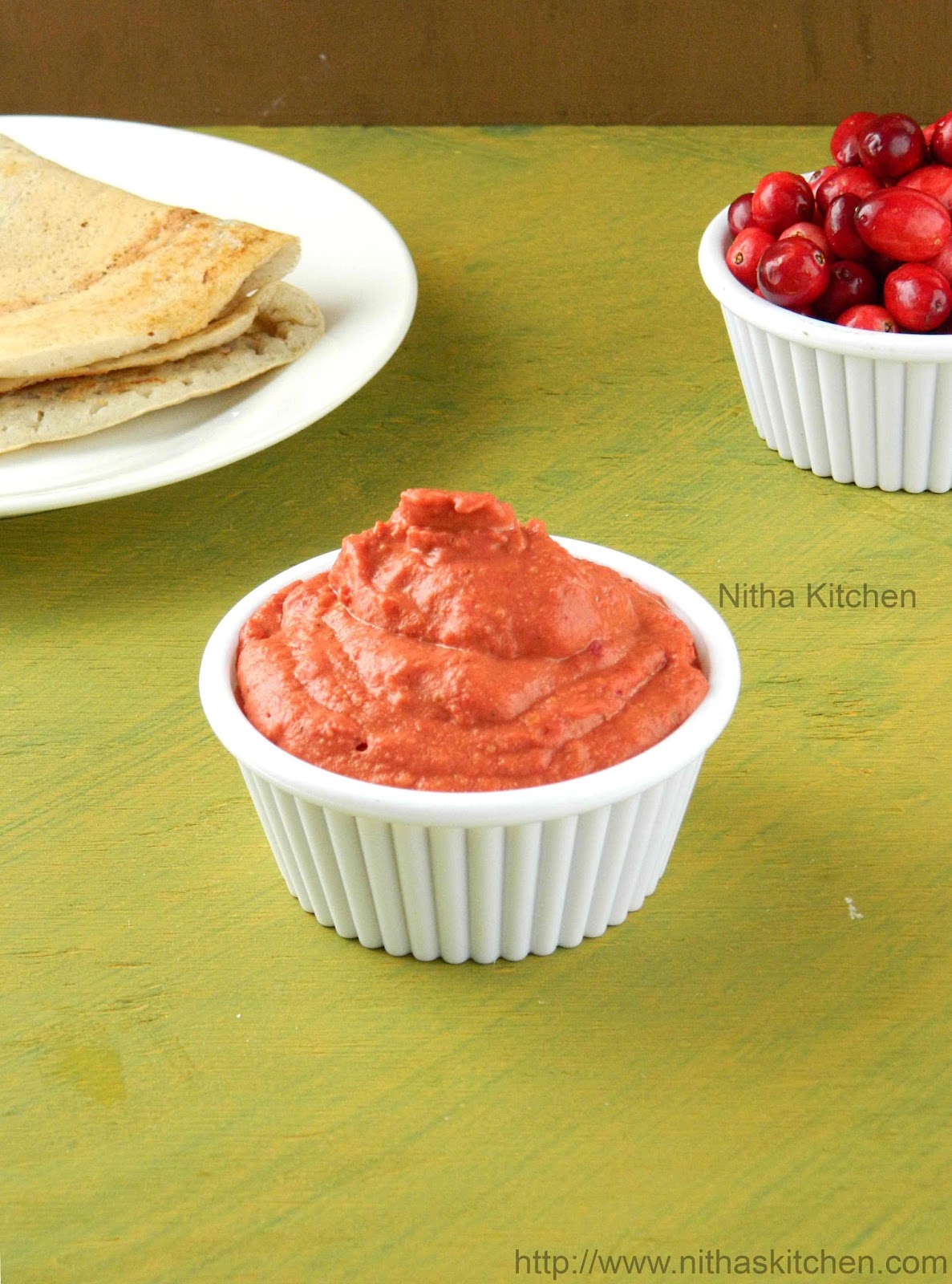 Healthy Cranberry Peanut Chutney Recipe Nitha Kitchen