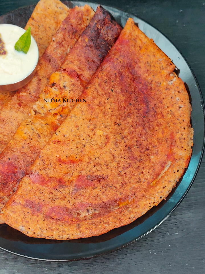 Instant Black Beans Dosa Video Recipe Nitha Kitchen
