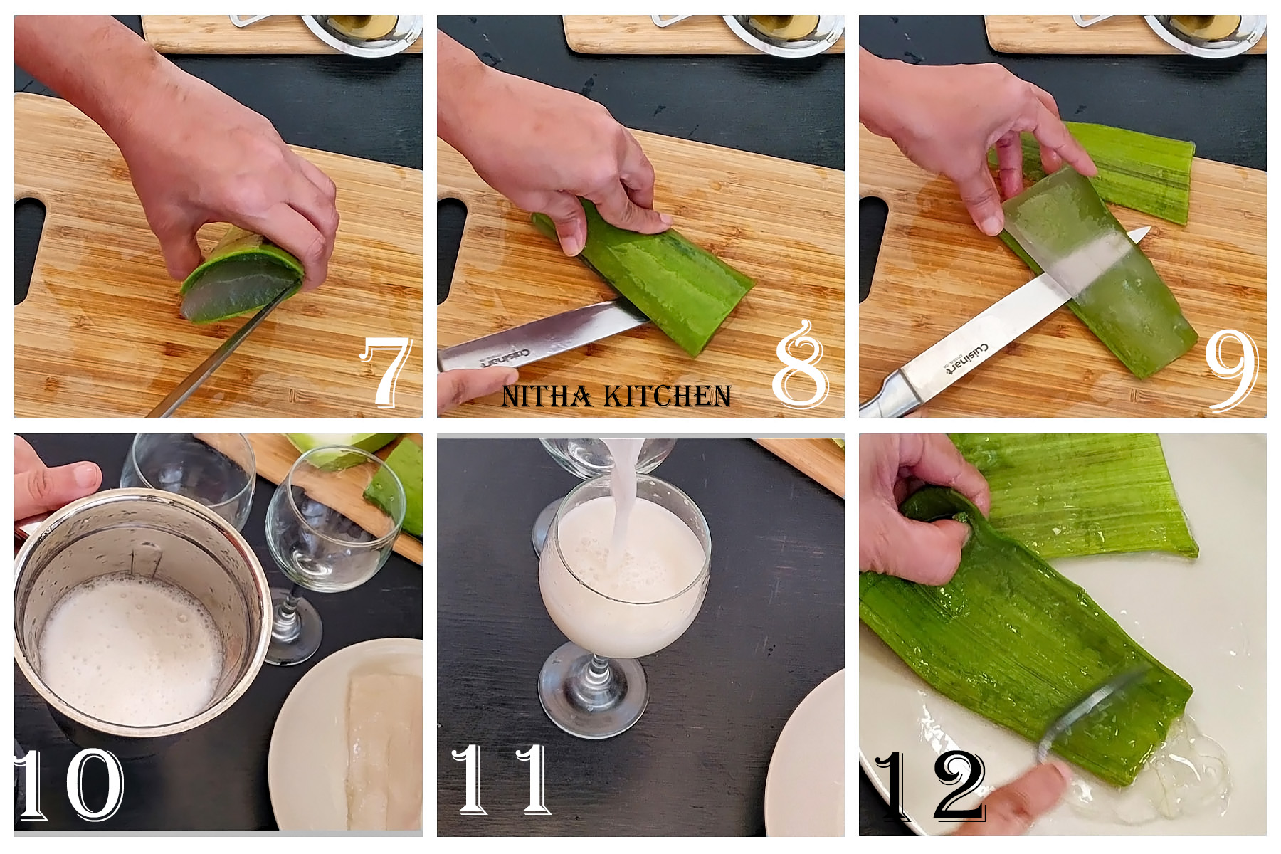 Aloe Vera Detox Video Recipe Nitha Kitchen