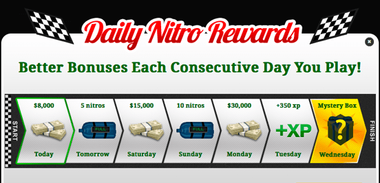 Nitro Type News Daily Nitro Rewards!