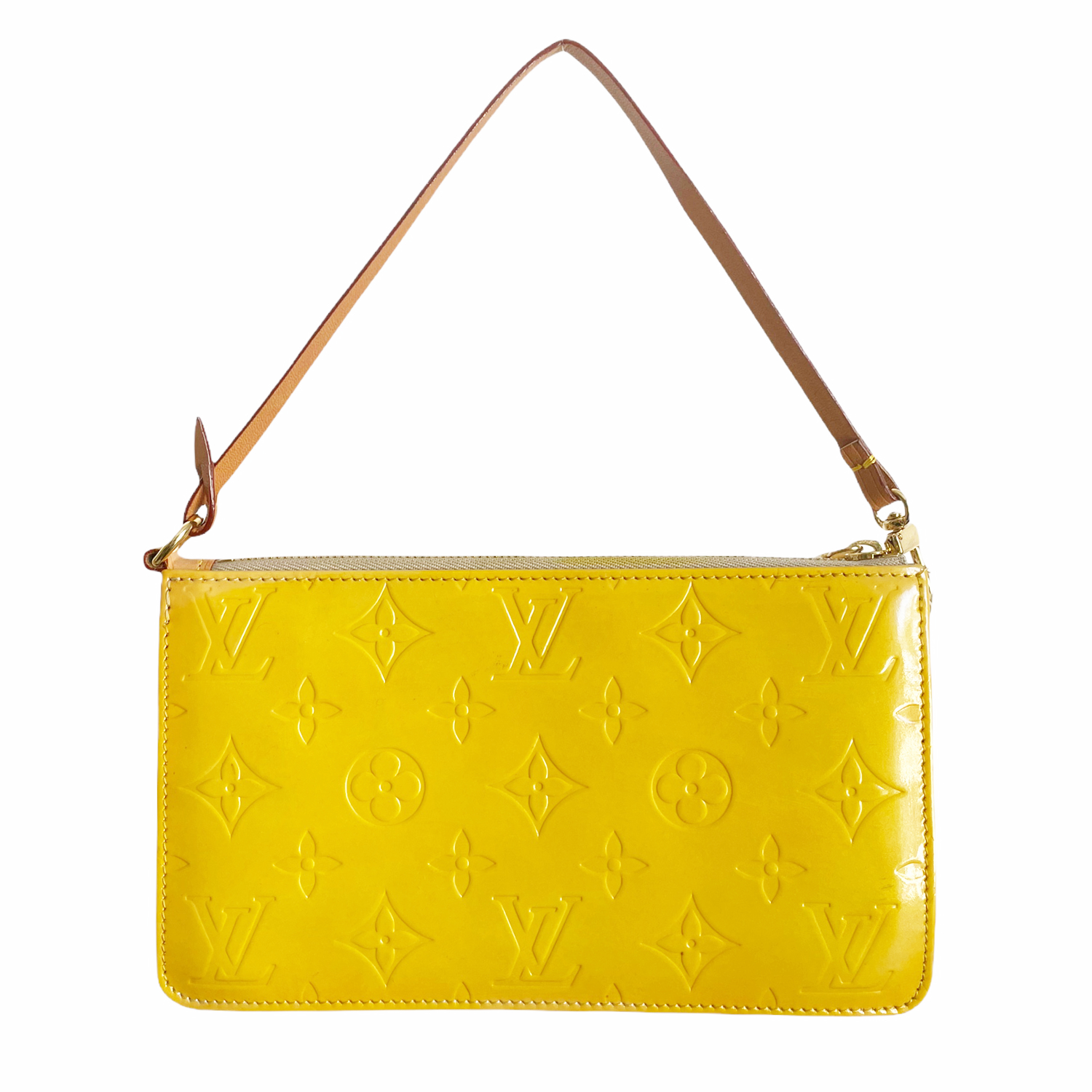 Louis Vuitton Vernis Pochette Mini Bag in Yellow Nitryl