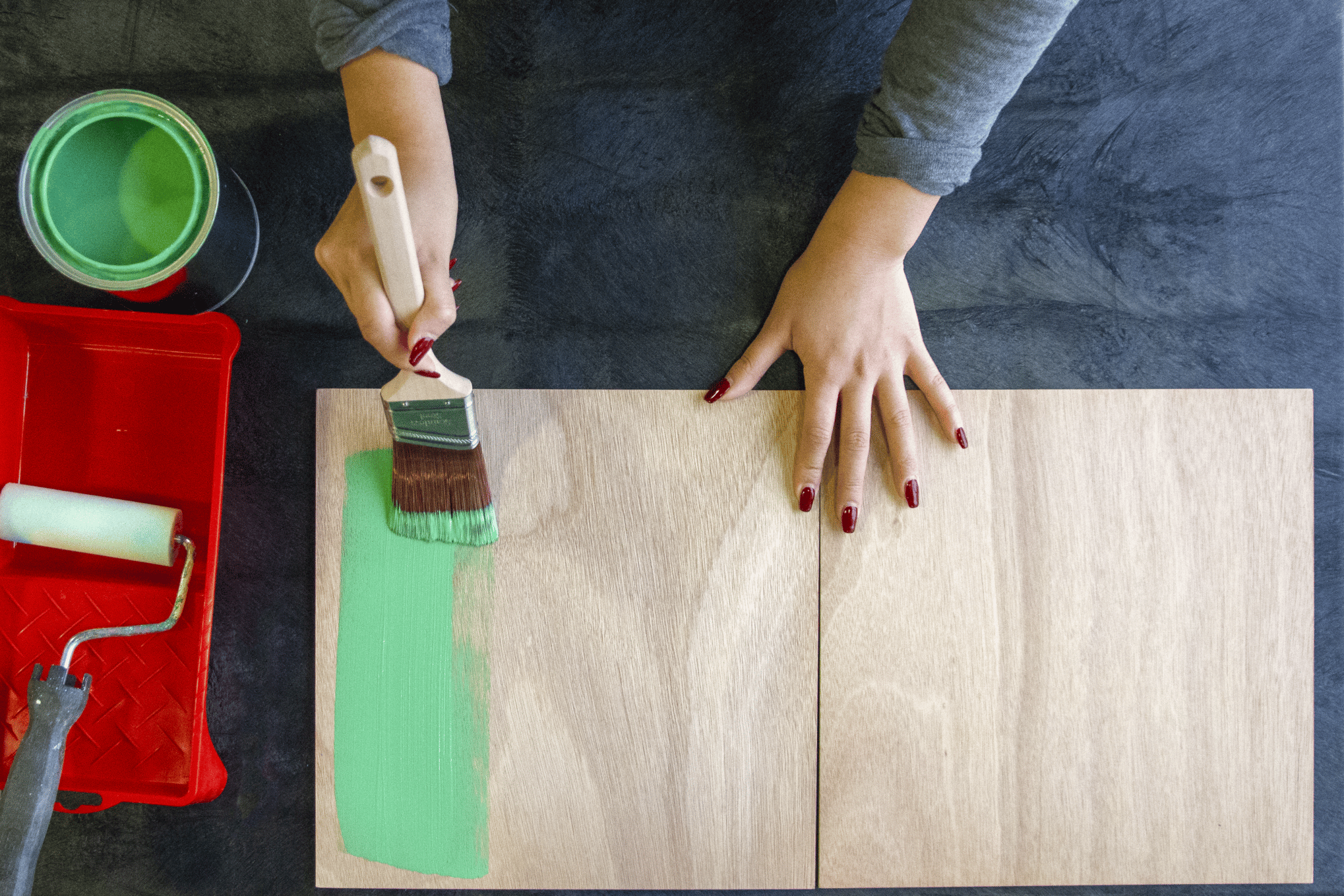 When to use a paint roller vs. paint brush Get Inspired DIY