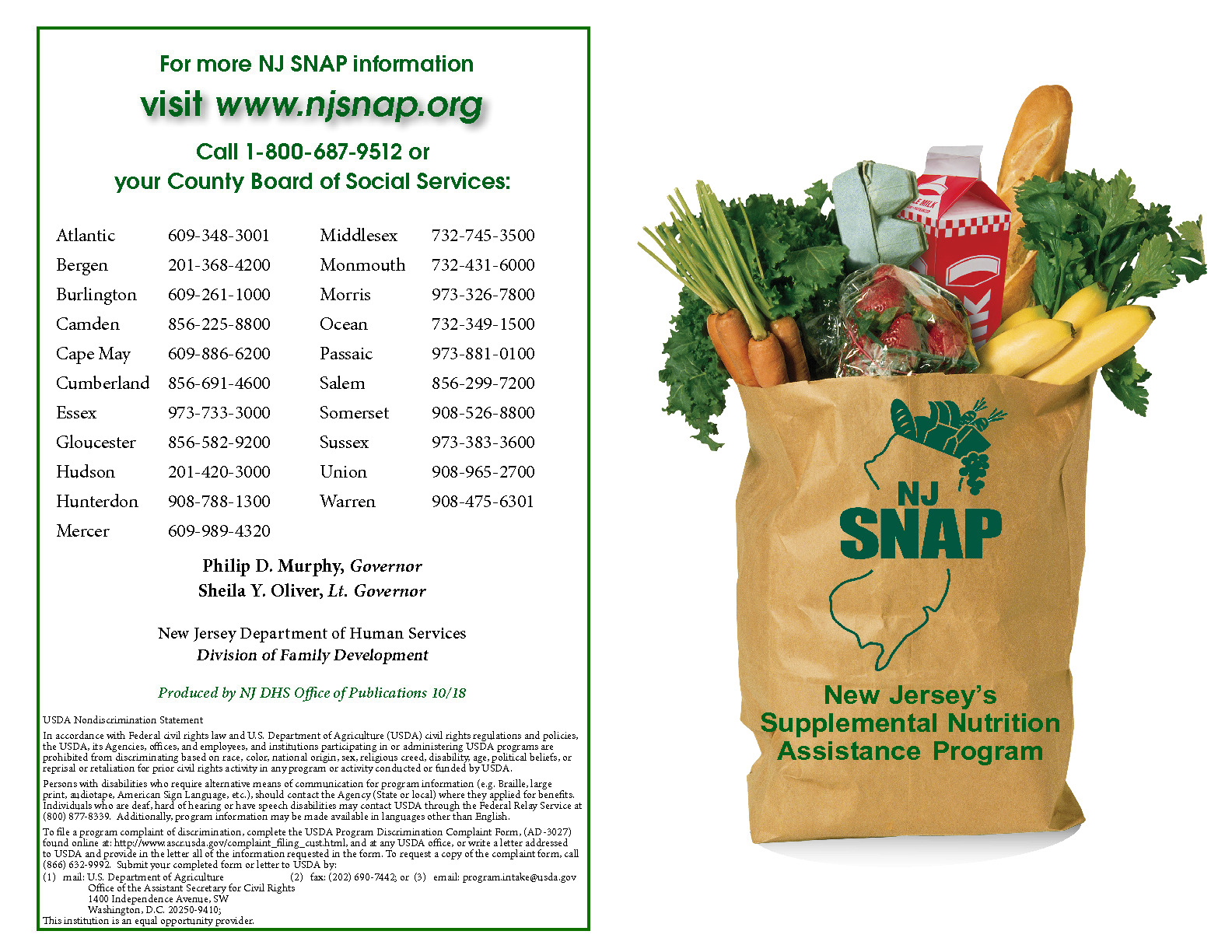 Food Programs and Community Resources NJ 211