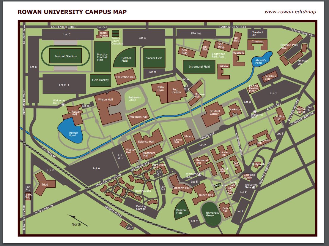 Rowan Campus Map