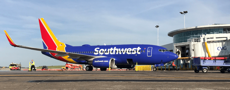 Southwest Airlines begins service at CVG, first flight ushers in new