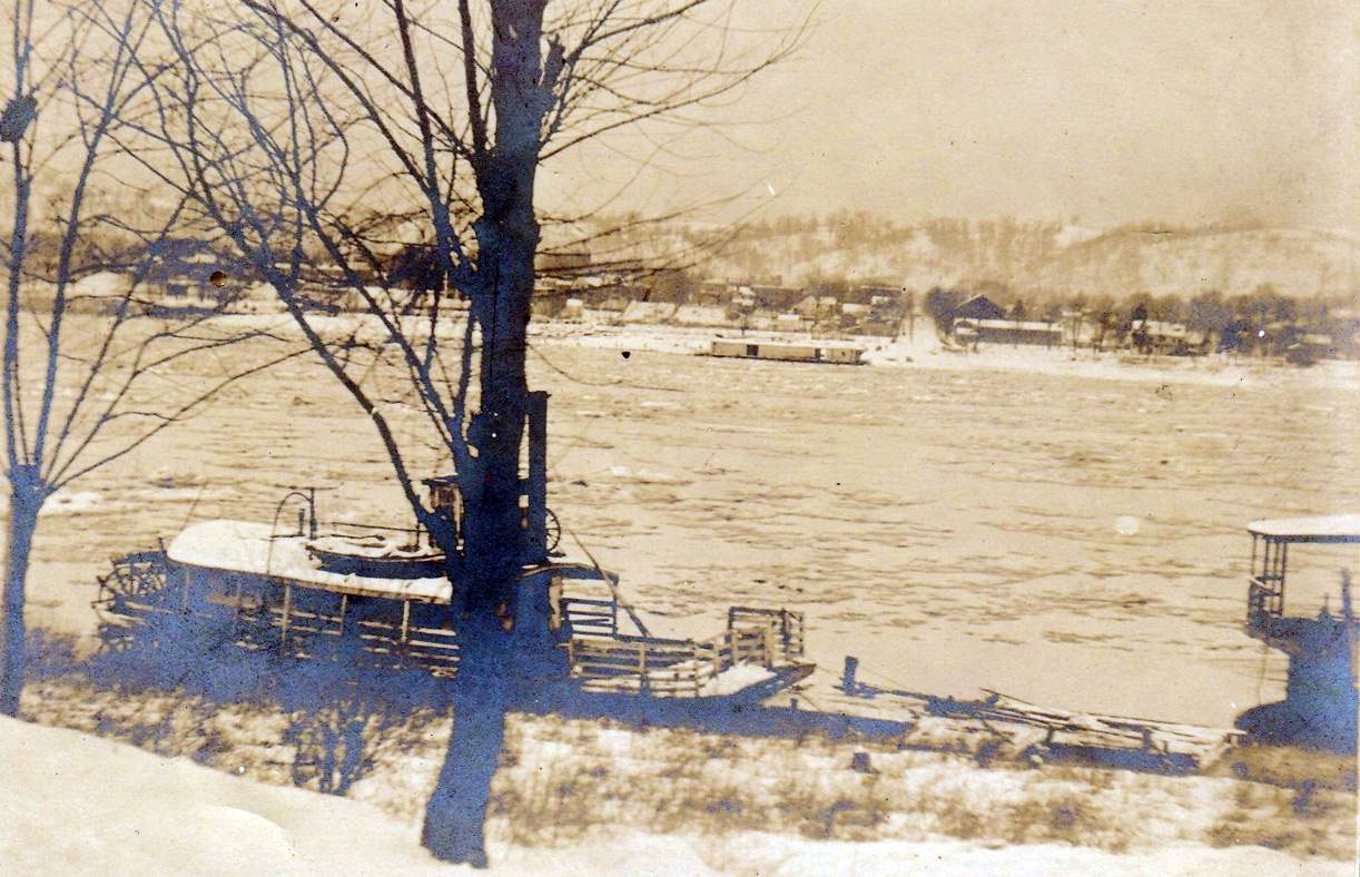 Ice on the Ohio, Ghent, Kentucky