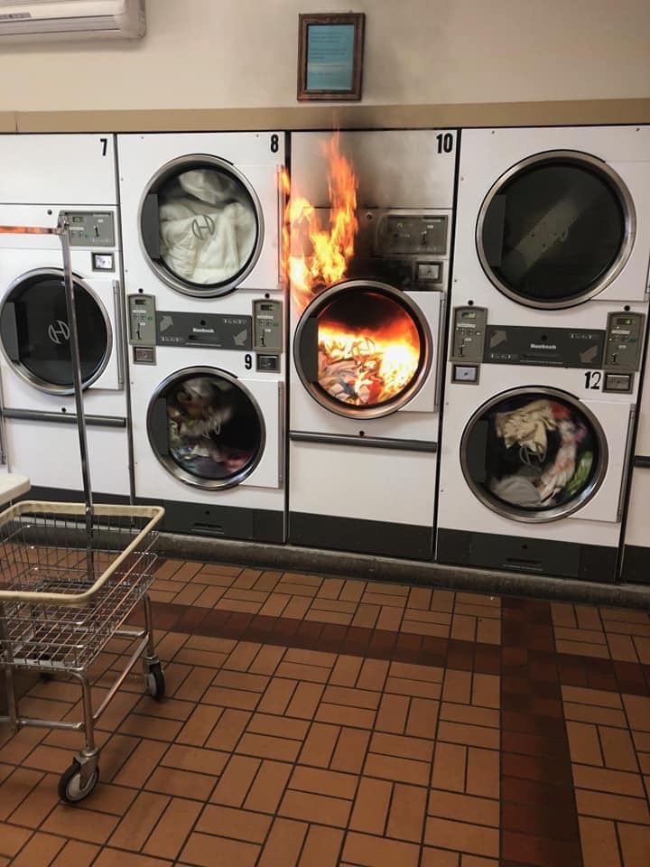 Dryer fire at Hibbing laundry