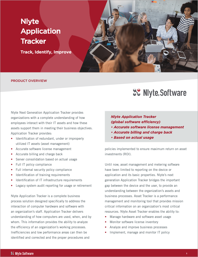 Application Tracker Software Nlyte