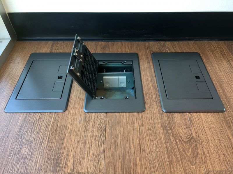 Electrical and Data Floor Box Installation NM Cabling Solutions