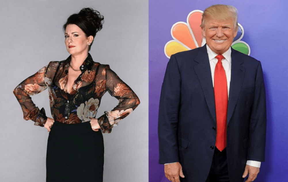 Megan Mullally hints that her character will be married to Donald Trump