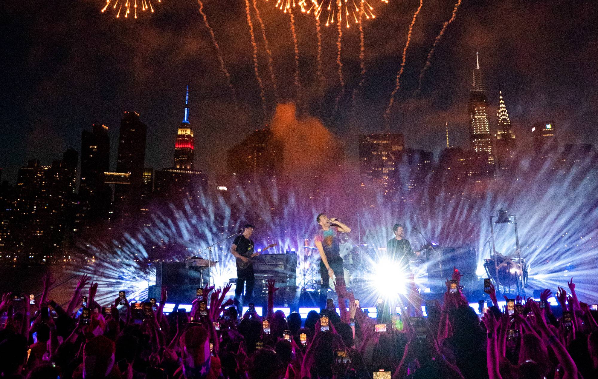 Watch Coldplay's fireworkfuelled 'Higher Power' performance for
