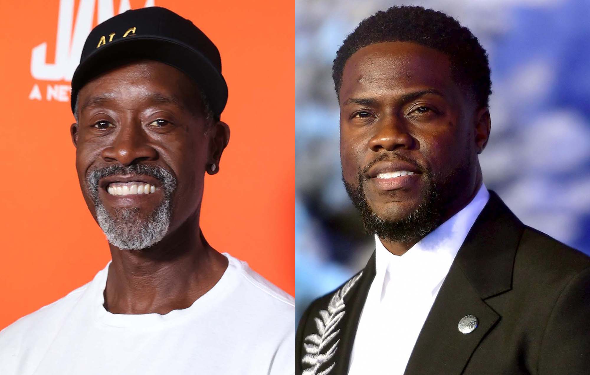 Don Cheadle plays down viral Kevin Hart interview "It's just us"