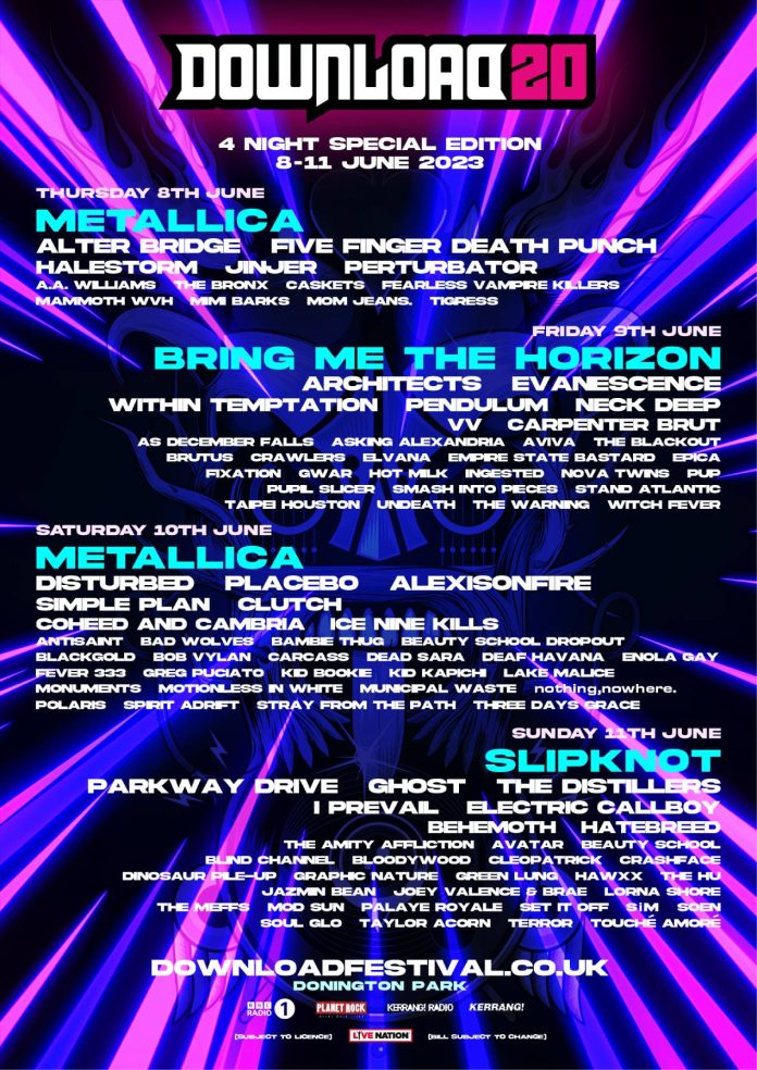 Download Festival 2023 add over 40 new names and announce day splits