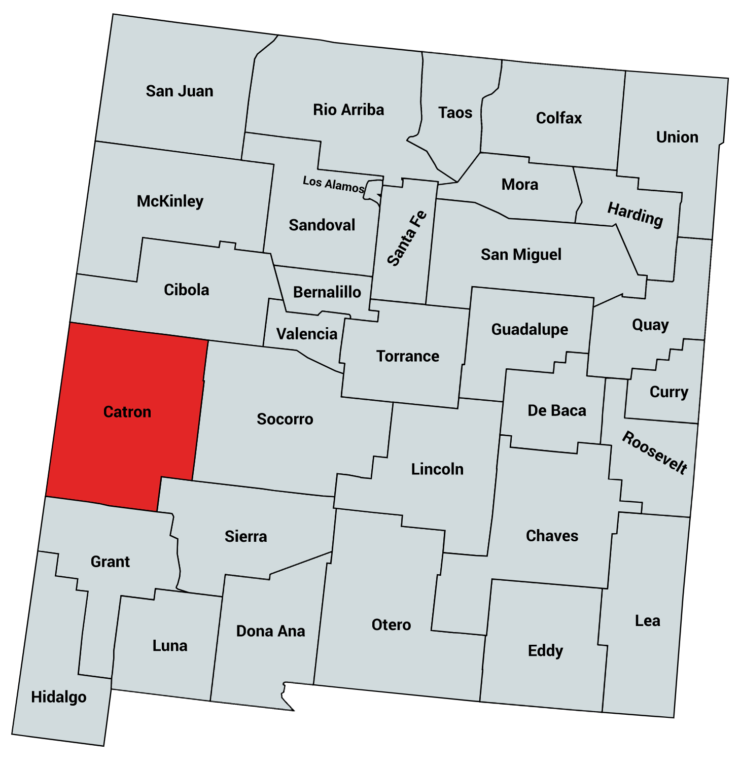 Catron County Nm Map Catron County