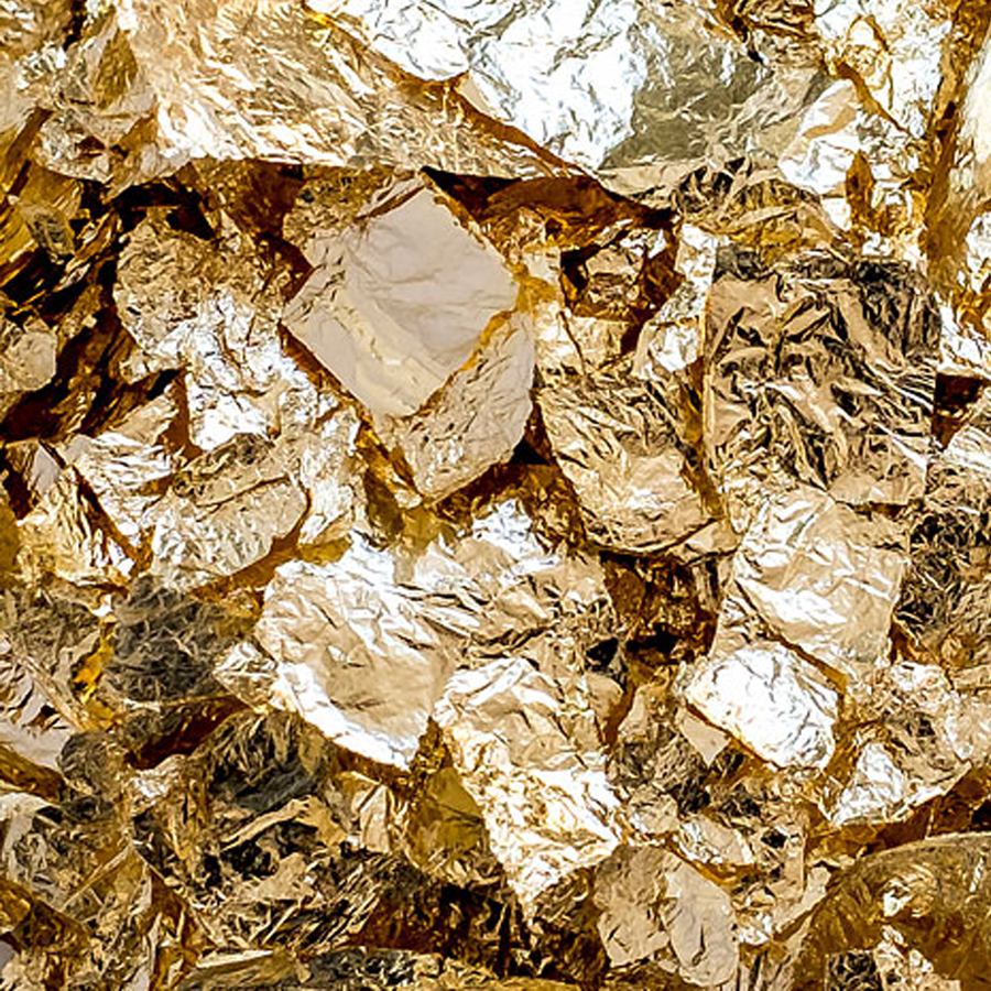 Imitation Metal Leaf Abburstig/Scrap Leaves Gold Color 2 1/2 Easy
