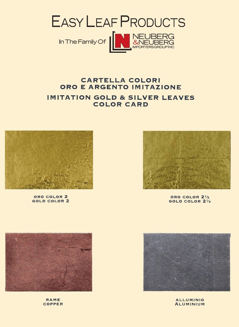 Gold Metallic Color Chart