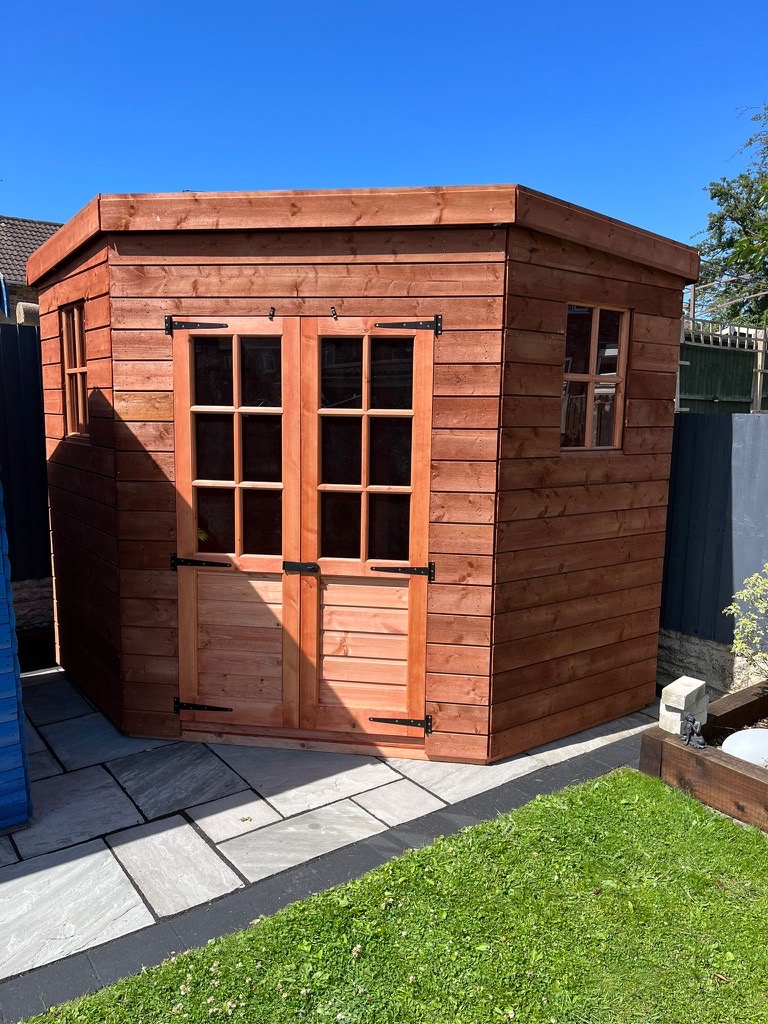 20mm T&G Corner Shed Garden Sheds Liverpool No1 Discount Shed Factory