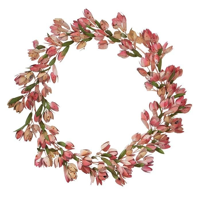 Tulip Wreath 55cm Blush No9 Kafé og butikk
