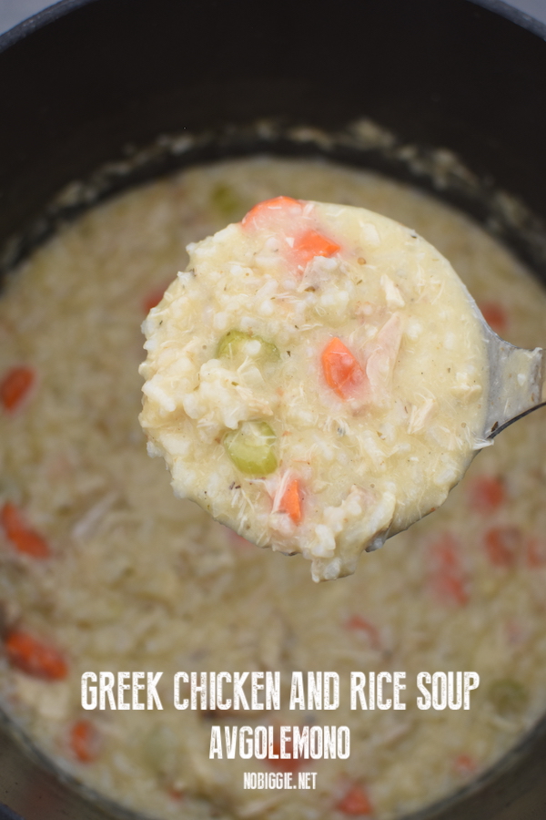 Greek Chicken and Rice Soup