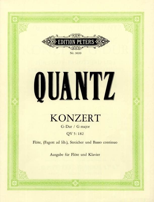 Quantz, J Flute Concerto in G Major QV 5182 Node NodeHuset.dk