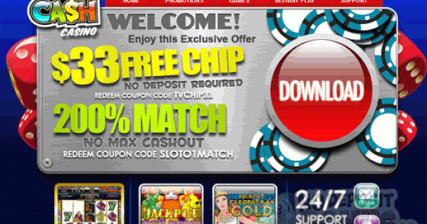 33 No Deposit Bonus at Sloto'Cash Casino No Deposit Bonus 33 No Deposit Bonus at Sloto'Cash Casino No Deposit Bonus
