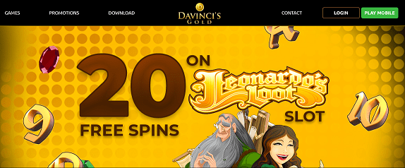 DAVINCI'S GOLD NO DEPOSIT BONUS EXCLUSIVE 20 FREE SPINS NEW PLAYERS No Deposit Forum