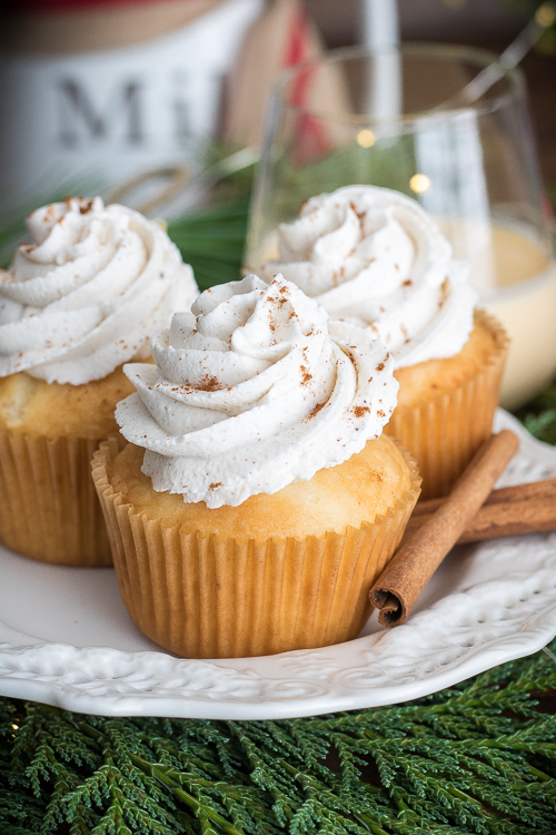 Easy Eggnog Cupcake Recipe from Scratch No Diets Allowed