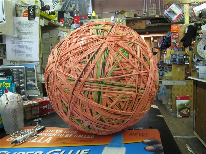 RubberBand Ball Going for Guinness RecordIt Might Be a Stretch