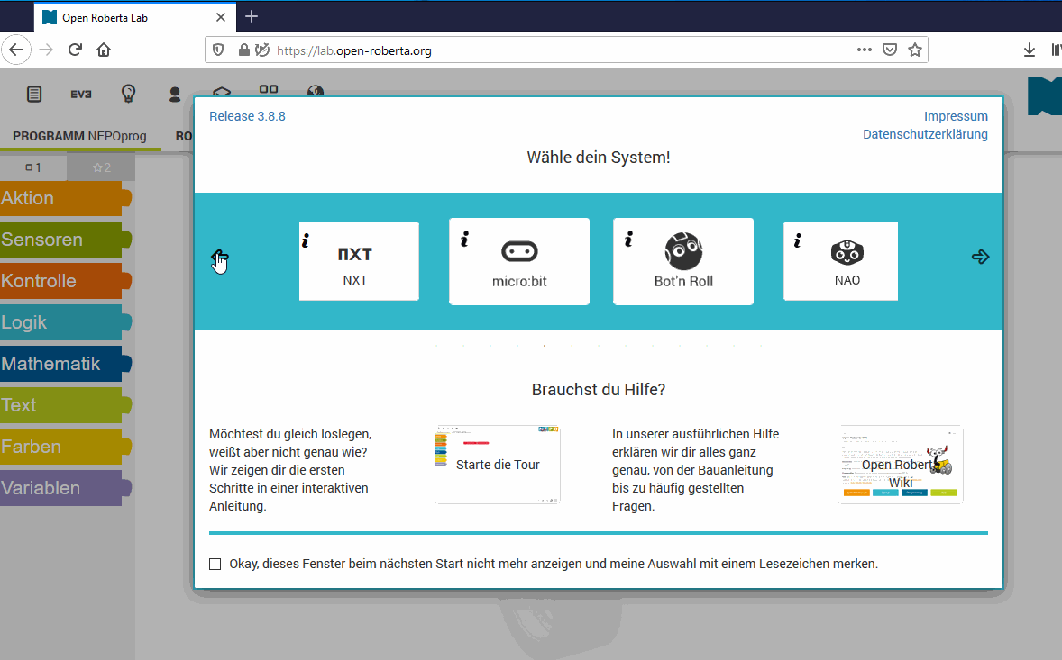 Coding daheim 1 den Calliope mini mit Open Roberta Lab simulieren