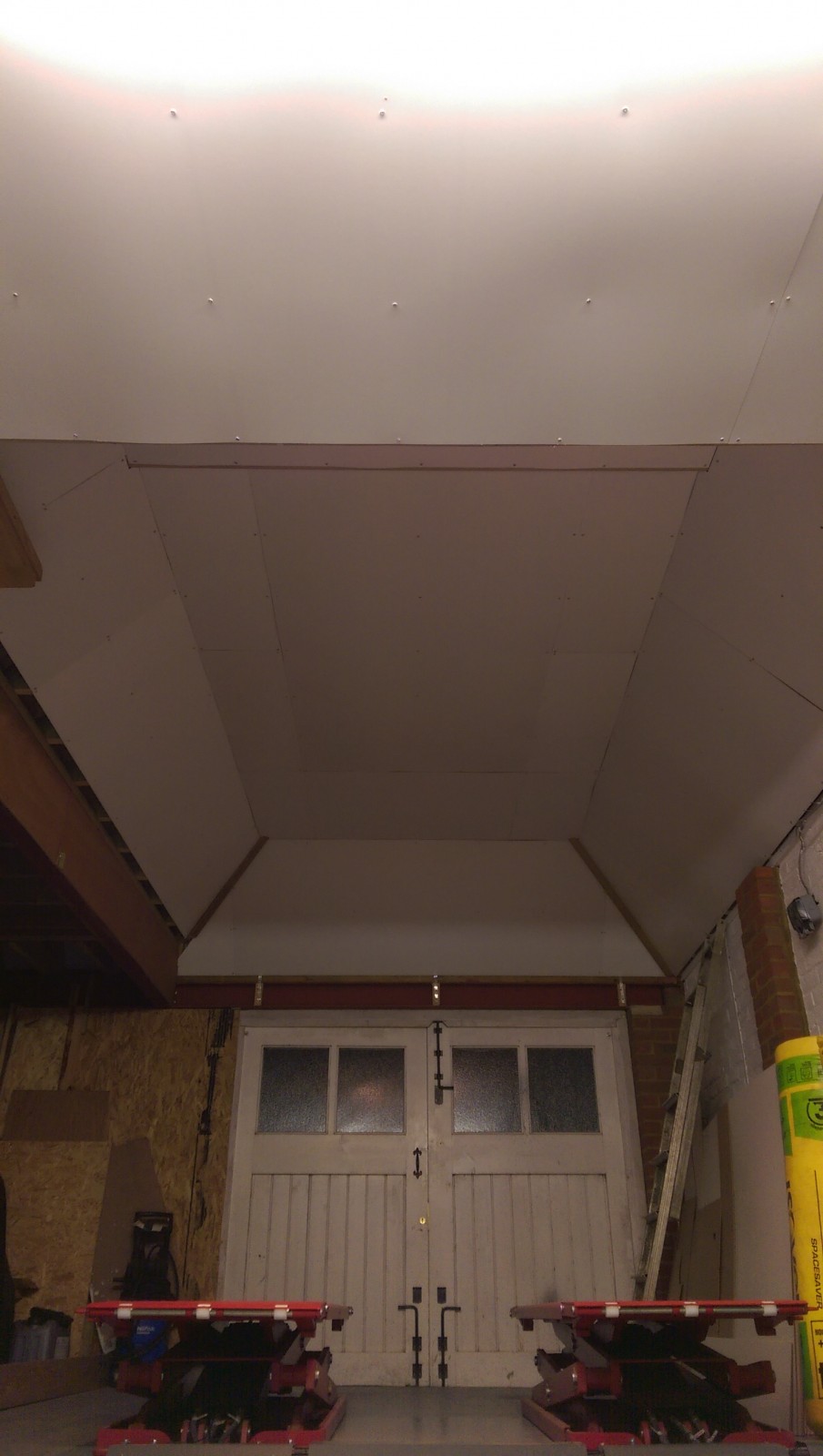 boarding and insulating the garage roof