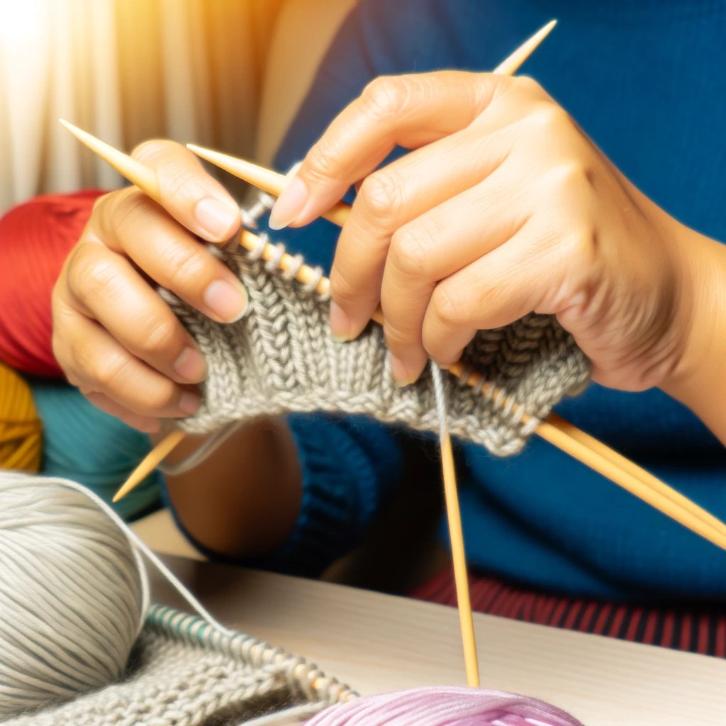 How to Knit and Purl Stitches Count Tension and Gauge in Knitting