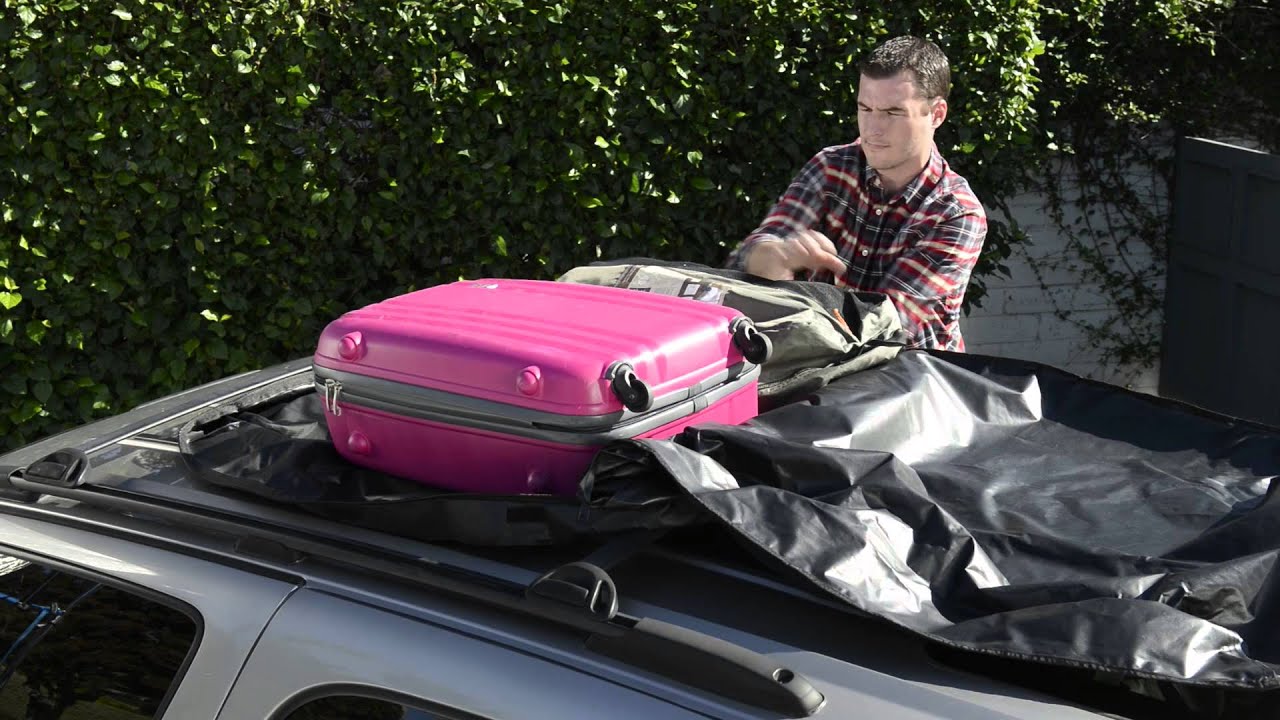 How to carry luggage on top of car