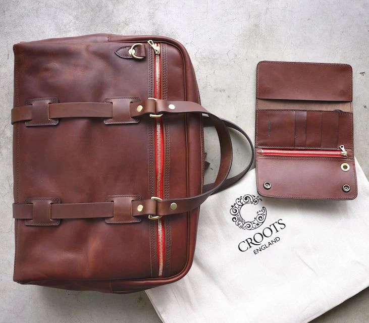 CROOTS VINTAGE LEATHER LAPTOP BAG (Port) NOMADO Store