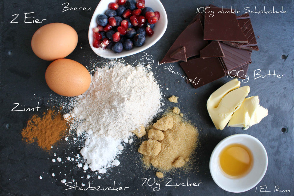 Schokokuchen mit flüssigem Kern nonolicious