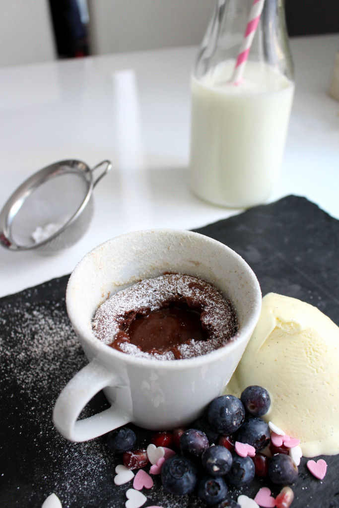 Schokokuchen mit flüssigem Kern nonolicious