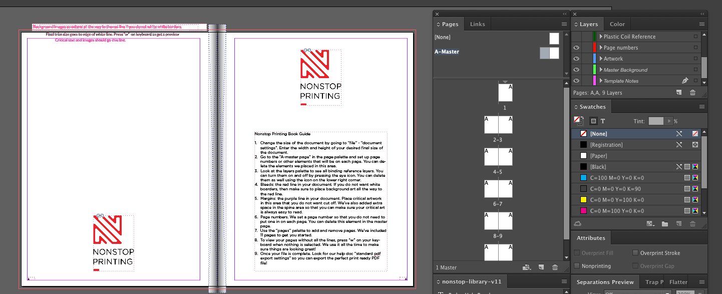 How to use InDesign for Book Printing Nonstop Printing