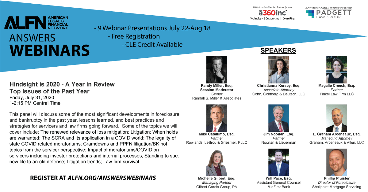Firm will present at American Legal & Financial Network’s ANSWERS