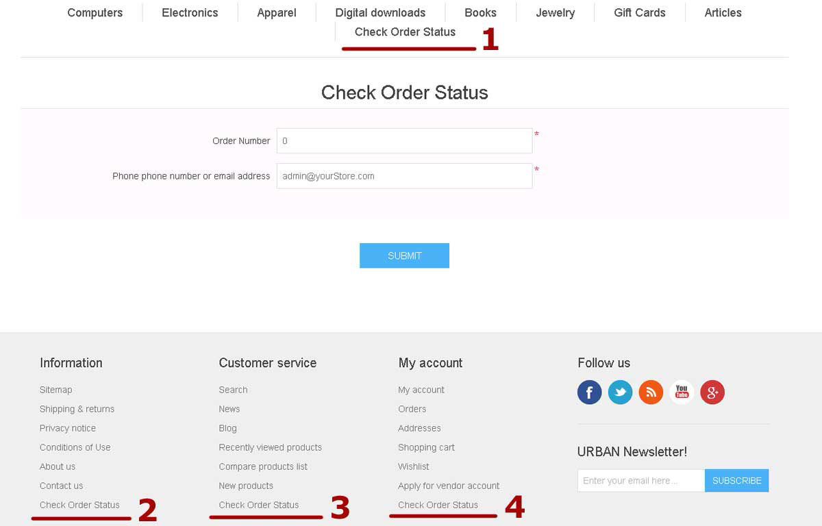 Check Order Status