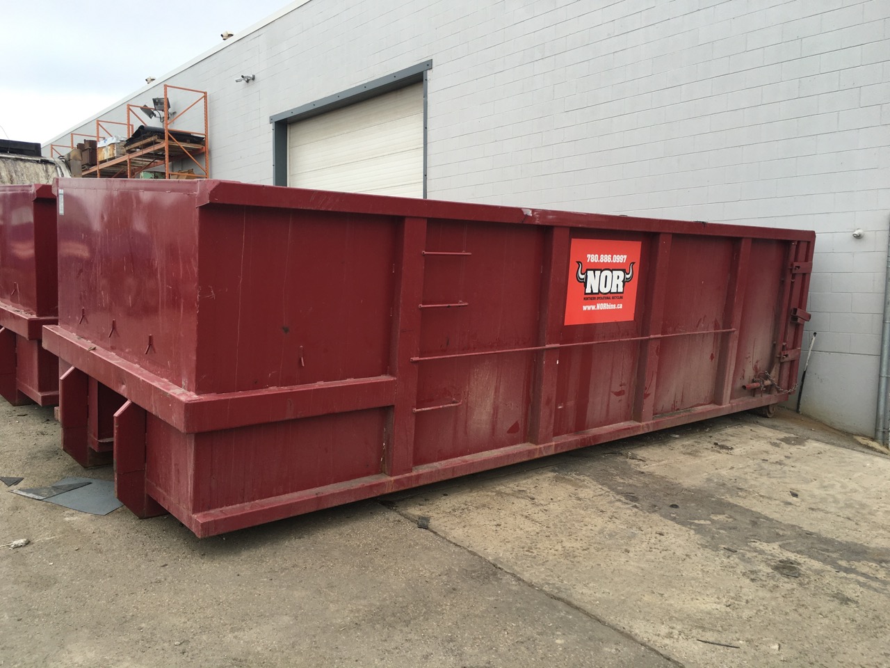 NOR We offer a variety of roll off bins (25, 30 & 40 yard bins) serving