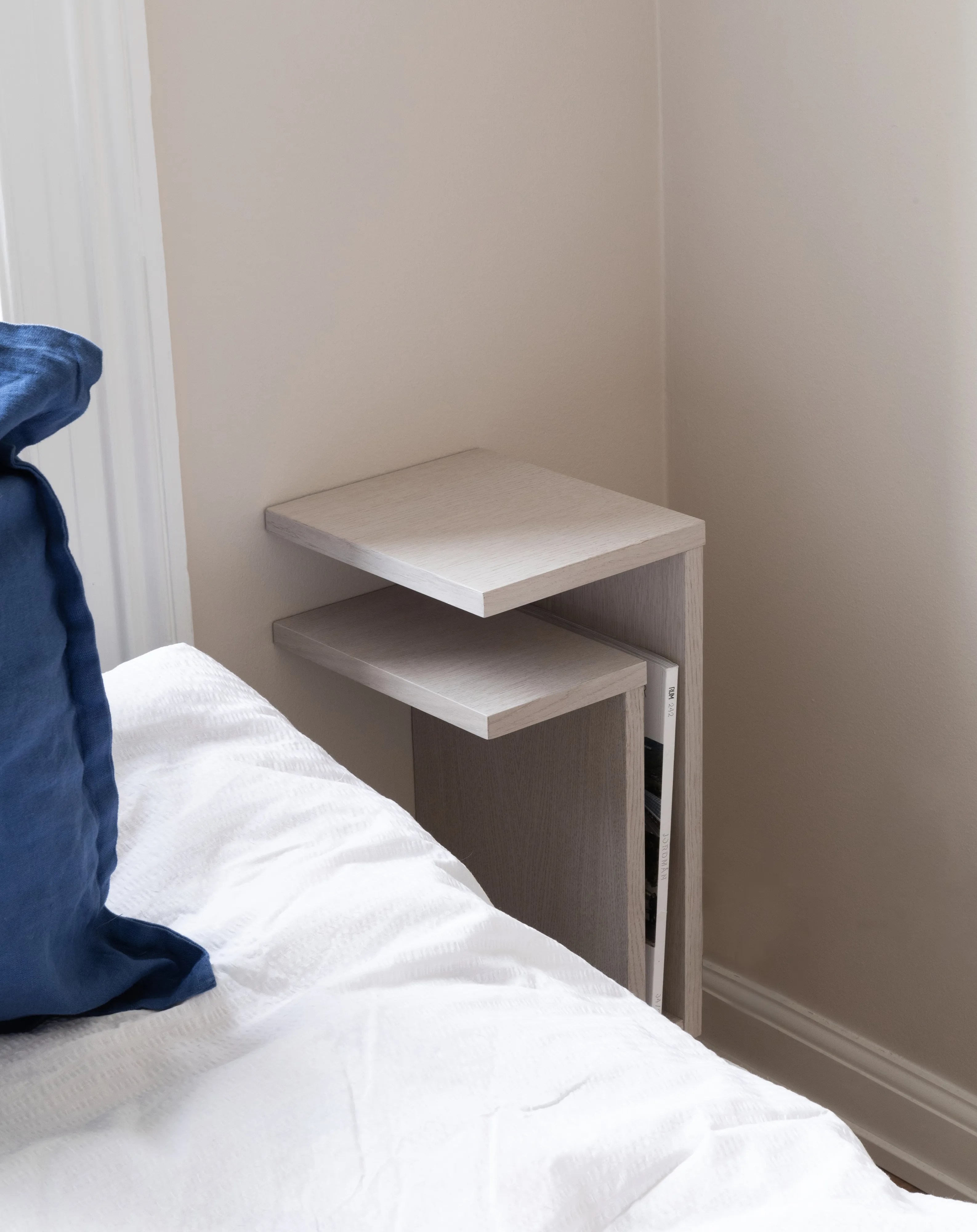 Fshelf wall shelf white oak right + left 2 parts from Maze