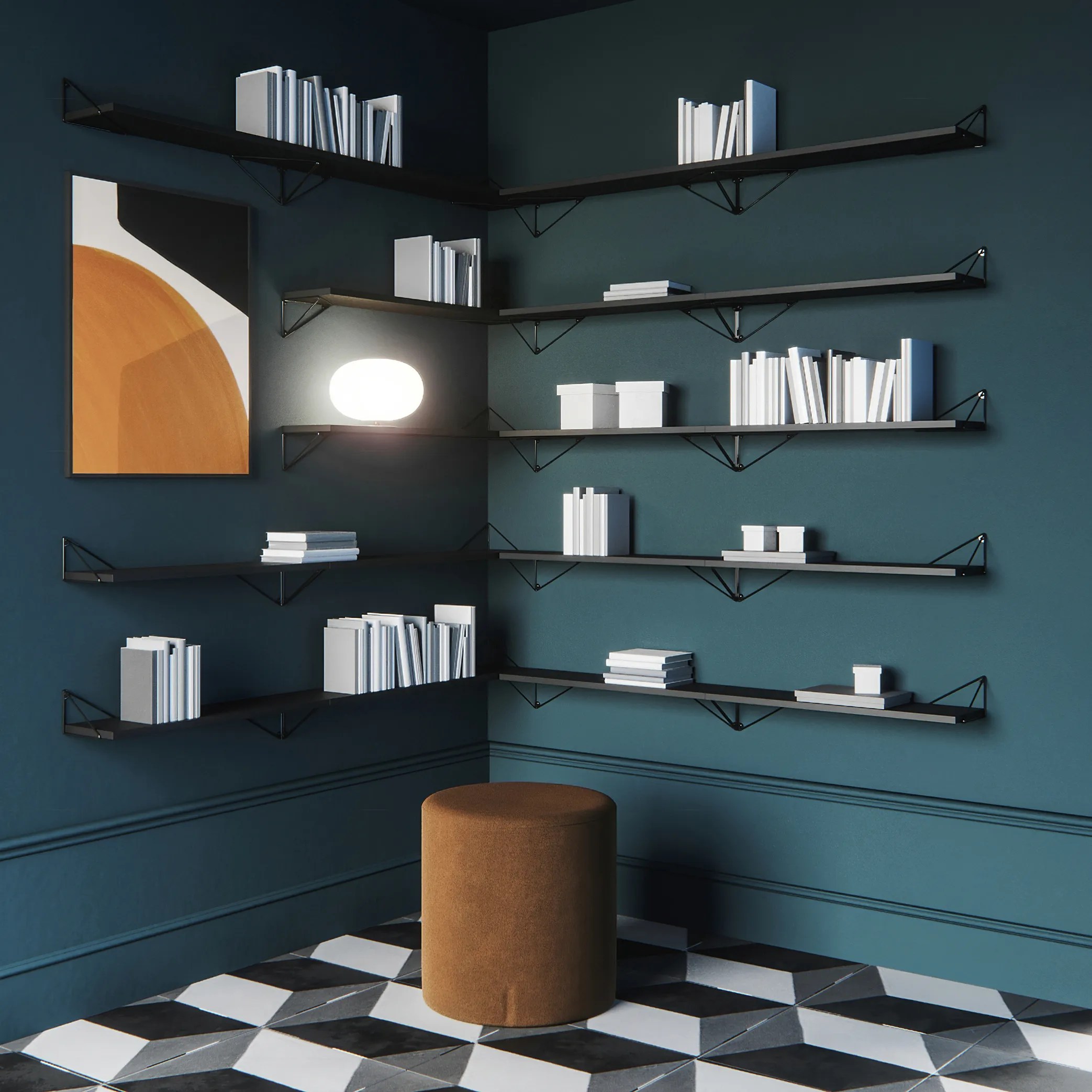 hyllor hörn Pythagoras Shelf From Maze - Nordicnest.com