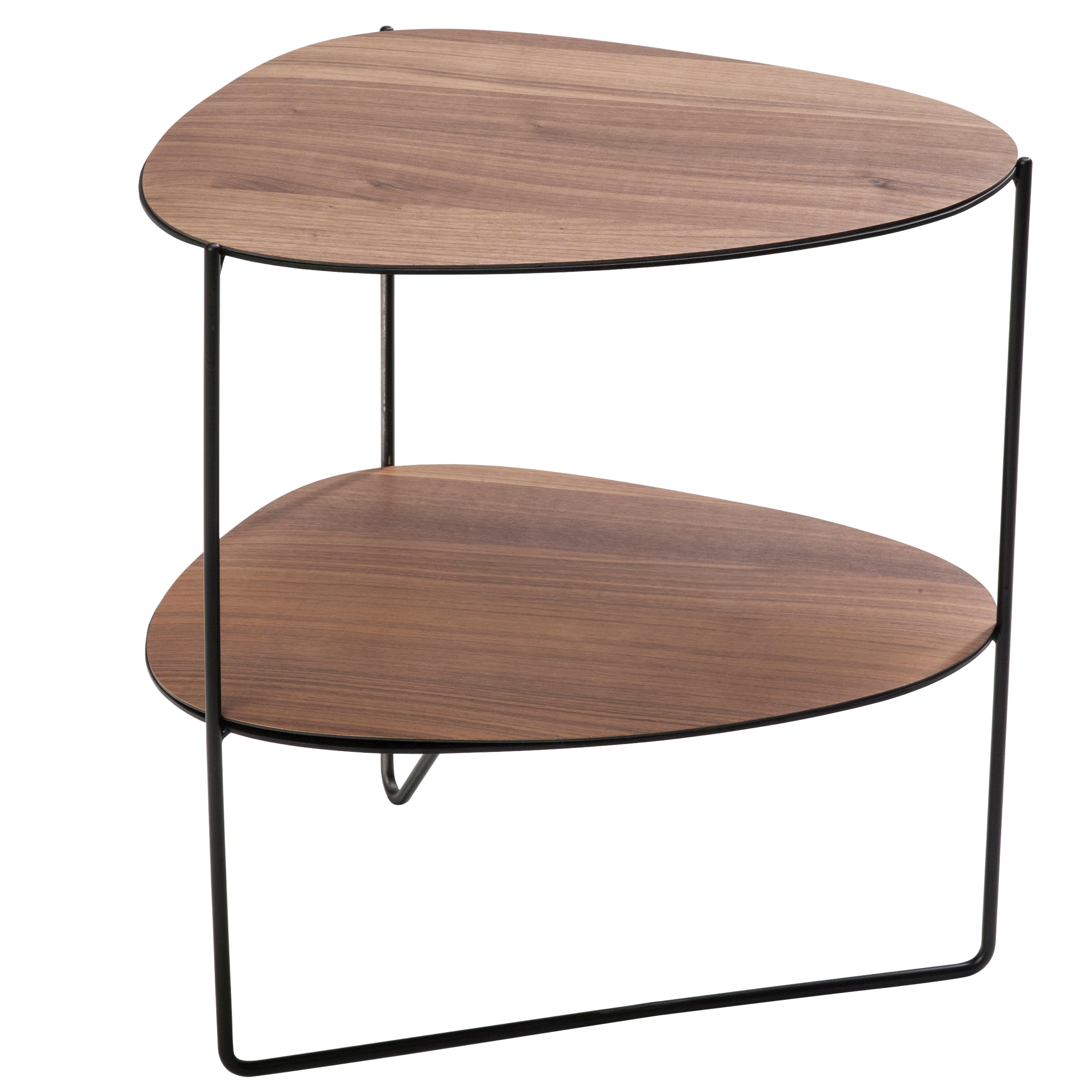 sidobord valnöt Curve Double Sidobord - Lind Dna → Nordicnest.se