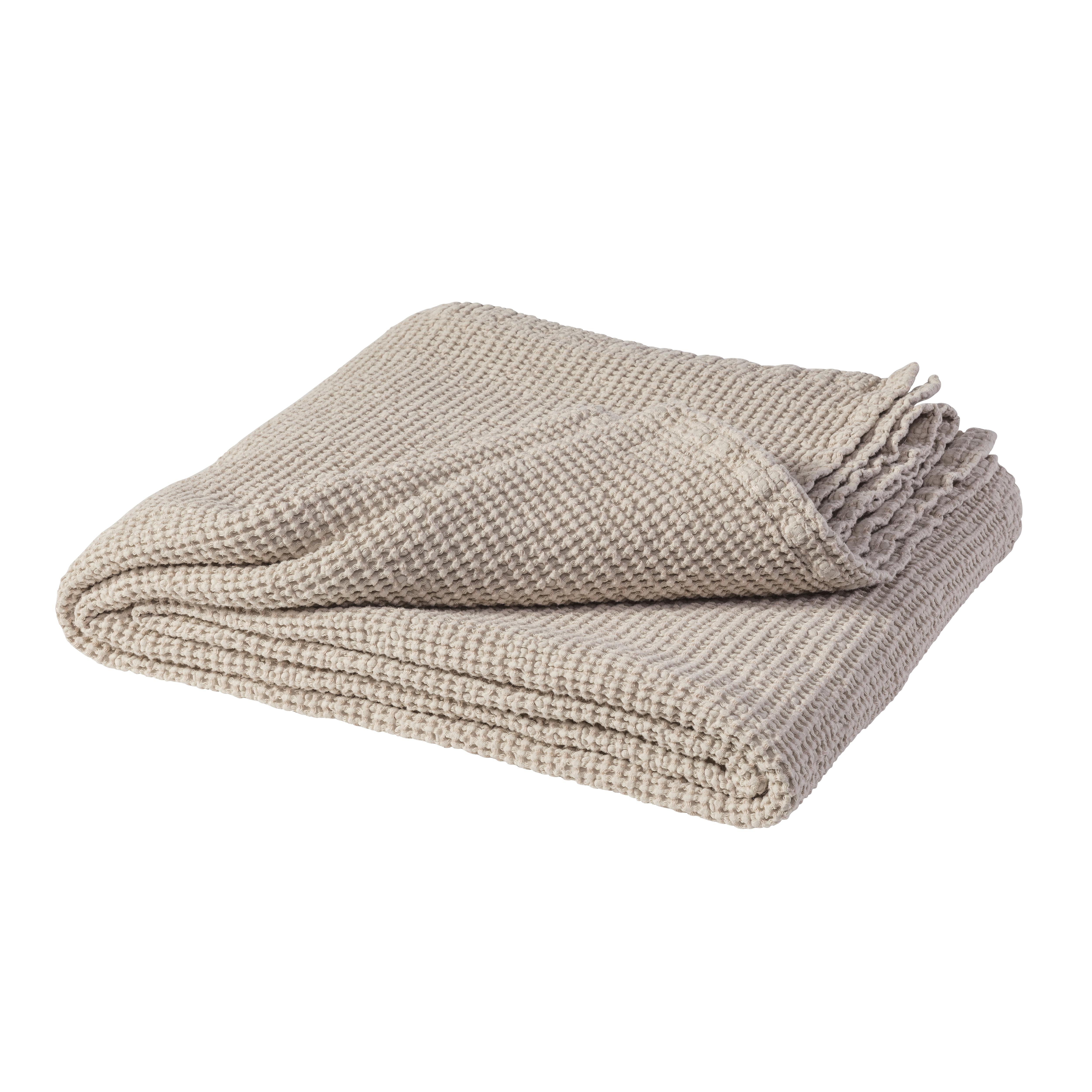 beige överkast dubbelsäng Moss Överkast 260X260 Cm - Scandi Living → Nordicnest.se