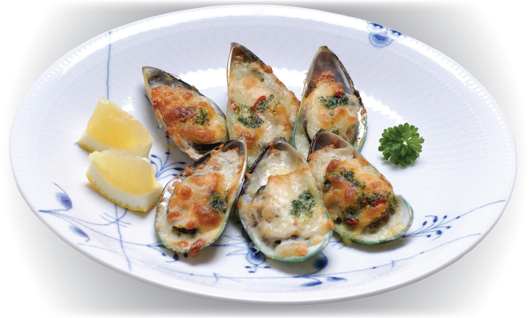 Mussels and Scallops Recipes Greenshell Mussels with cheese topping