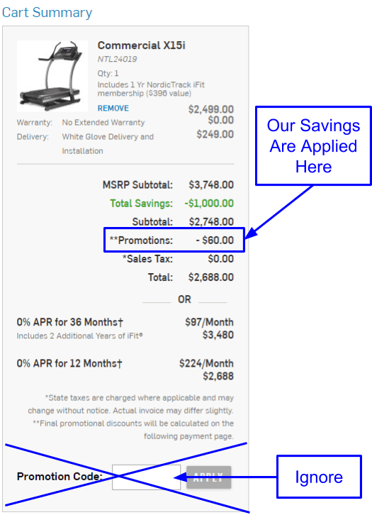 NordicTrack Commercial X15i Incline Trainer Coupons And Promo Codes