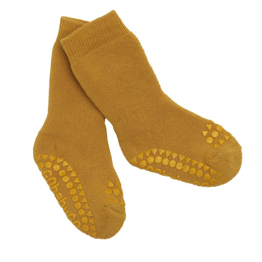Baby NonSlip Socks Mustard Nordlife Australia