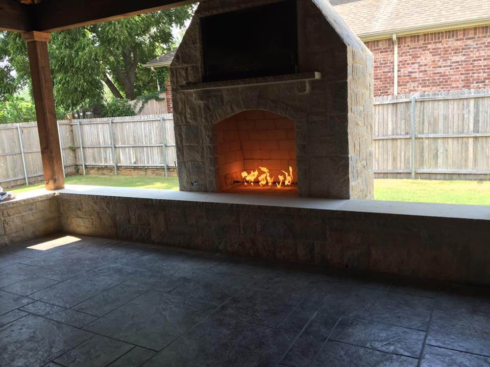 Outdoor Fire Pit Vs Fireplace Outdoor Fireplace vs Fire Pit Which Is Right For You? NorTex Fence