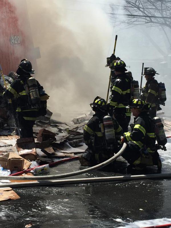 North Babylon Respnds to Garbage Truck Fire North Babylon Volunteer