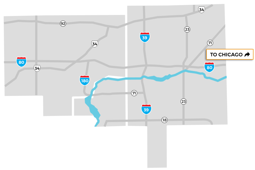 North Central Illinois Economic Development Corporation Interactive Map
